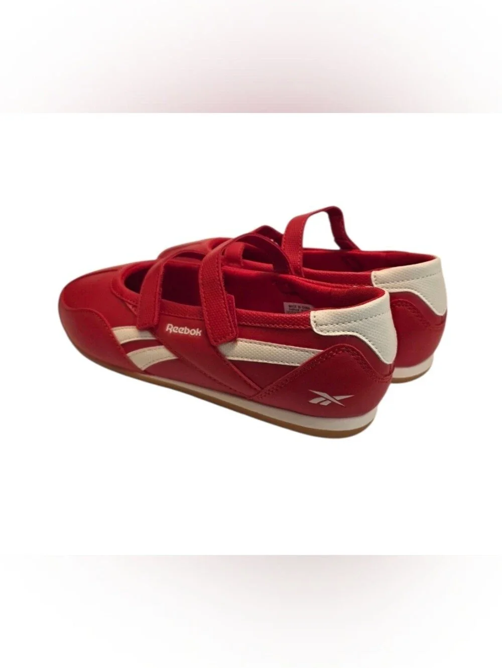 New Reebok Red Mary Jane Ballet Sneakers Double Strap Shoes Women's Sizes